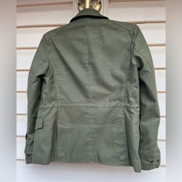 Rag & Bone olive color jacket, front applied pockets, snap closure, drawstring,S - Picture 11 of 16